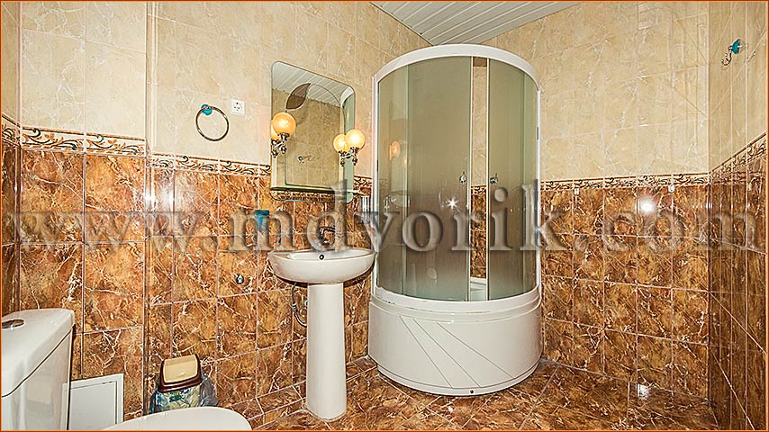 ванная комната в номере, отель Московский дворик, Евпатория, Крым